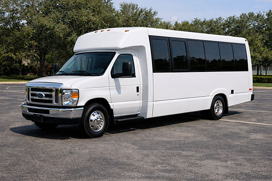18-passenger minibus available for charter in Greenville, SC