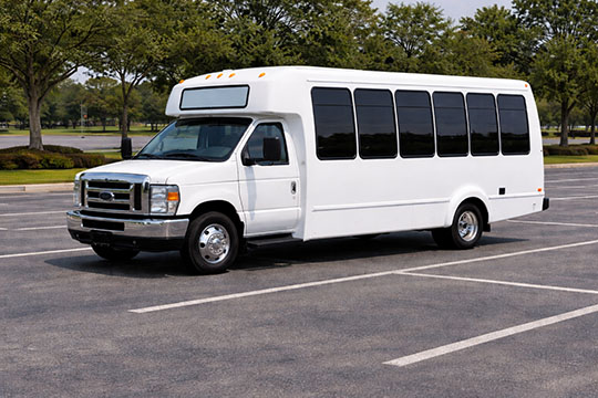 20-passenger minibus available for charter in Greenville, SC
