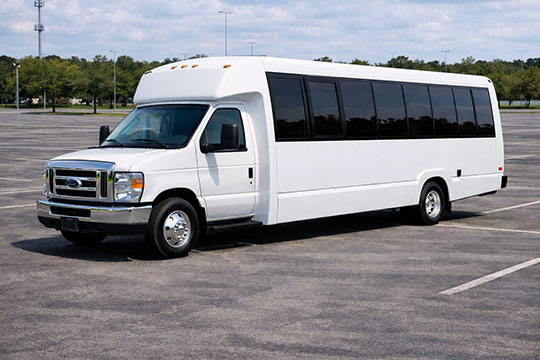 25-passenger minibus available for charter in Greenville, SC